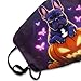 Adults Boys Girls Warm Protective Masks Fashion Scarf Anti Dust Windproof Mouth Cover, Halloween French Bulldogs Pumpkins And Fluttering Butterflies Art Mouth Decoration for Sports Travel Hiking