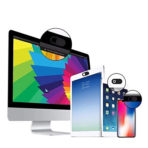 Caché Camera x3 para Sony Xperia 10 II Smartphone Webcam PC Tablet - Juego de 3 unidades, color negro
