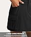 G Gradual Women's Skort 5 Pockets Cargo Skirt Golf Skirts Skorts for Women Casual Summer Hiking, Black, Medium