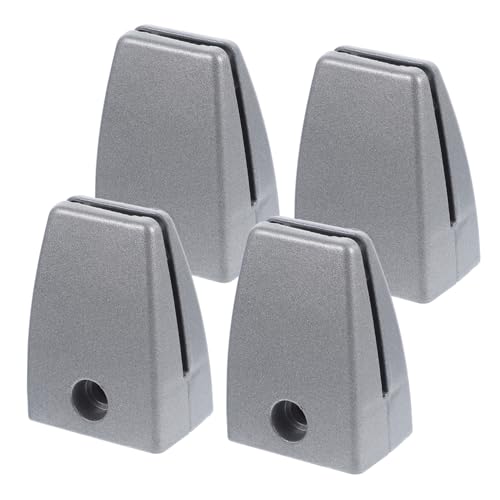 Mobestech 4 Piezas Abrazaderas de Aluminio para Divisores de Escritorio de Clips Ajustables para Paneles de Oficina Soporte para Tabiques de Vidrio y Madera para Salas de Reuniones y