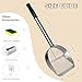 LIHOOOOM Cat Litter Scoop Deep Shovel, Detachable Long Handle Litter Scooper, Metal Cat Litter Scoop, Stainless Steel Cat Litter Scoop, Kitten Pooper Lifter, Kitty Metal Scooper with Holder Strip Hole