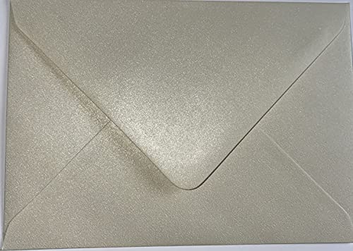 C5 Pearl Ivory C5 Coloured Envelopes for A5 Greeting Cards Wedding Invitation Crafts 162x229mm- Pack of 10 envelopes (Pearl Ivory)
