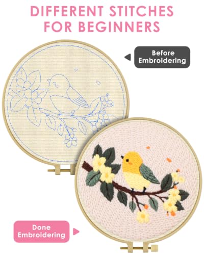 Image of TINDTOP Punch Needle Kits, DIY Punch Embroidery Kits