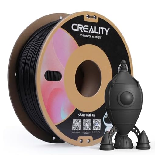 Creality PLA Matte 3D Printer Filament 1.75mm, Matte PLA 1kg Spool (2.2lbs), Dimensional Accuracy +/- 0.02 mm, Fits for Most FDM 3D Printers (Matte Black)