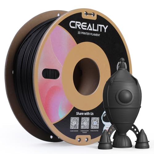 Image of Creality PLA Matte 3D Printer Filament 1.75mm, Matte PLA 1kg Spool (2.2lbs), Dimensional Accuracy + /- 0.02 mm, Fits for Most FDM 3D Printers (Matte Black)