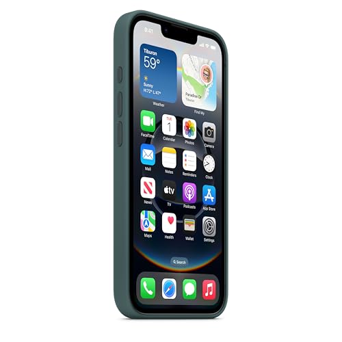 Image of Apple iPhone 16e Silicone Case - Lake Green 