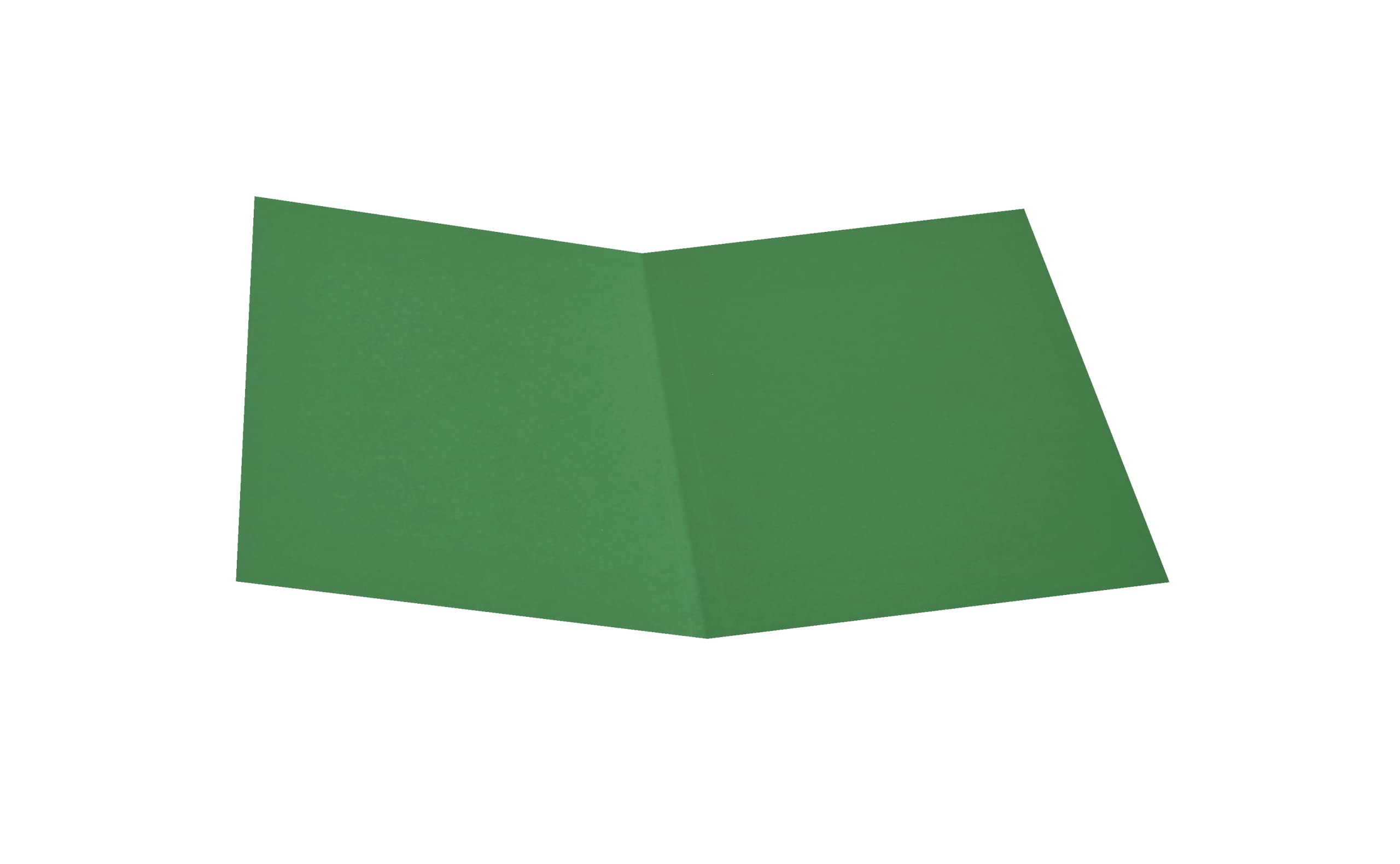 Alevar Cartelline Semplici in Cartoncino Bristol 270 gr, Formato 25x34 cm, Colore Verde, Confezione da 50 Pezzi