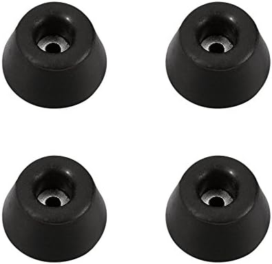 Adam Hall Hardware zestaw czarnych gumowych nóżek, w torbie, zestaw 4 sztuk, 38 x 15 mm, czarny