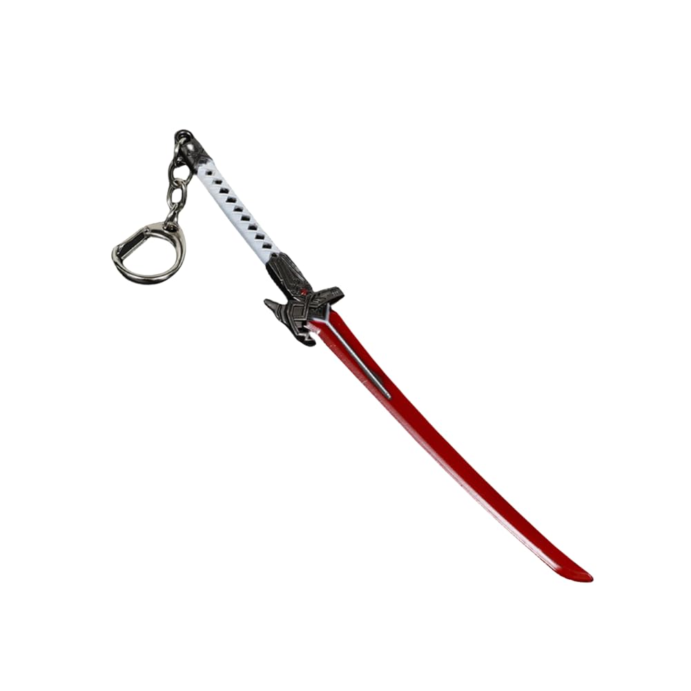 calfee Honkai Star Rail Sword Keychain, Anime Katana key chain Alloy weapon keychain, 15cm mini weapon sword keychain charm (Style C)