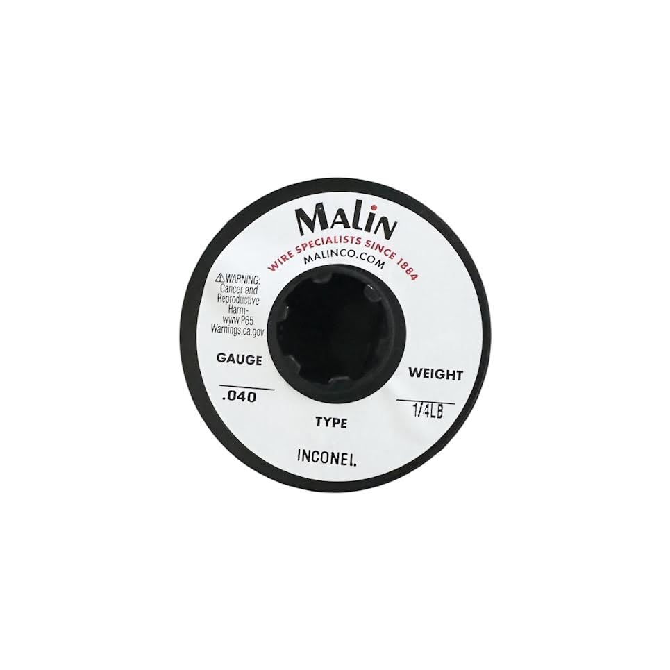 Malin Inconel Aerospace Lockwire/Safety Wire 0.040 with Clamptite Tool CLT01