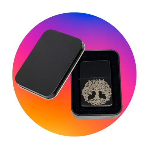 Encendedor Black Lighter estilo Celtic Tree of Life miniatura 3