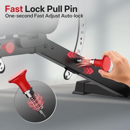 Bild 5 - JOROTO MD65 Hantelbank Verstellbar, Multifunktions Hantelbänke für Zuhause, Trainingsbank mit Max Belastung 800KG, 9-Fach Verstellbarer Rückenlehne und 3-Fach Verstellbarer Sitzfläche Fitnessbank