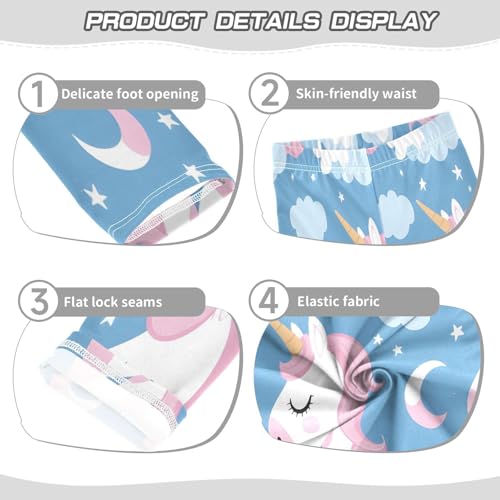 Toddler Girls Leggings Printed Yoga Pants Leggings Cartoon Sweet Unicorn for Kids3