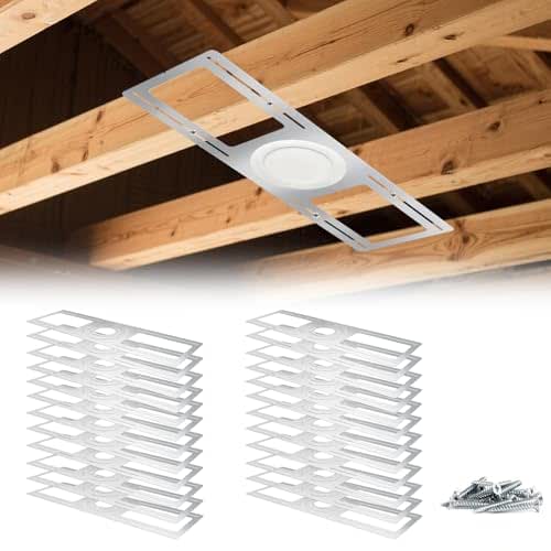 24 Pack New Construction Mounting Plate Round Hole 3" 4"