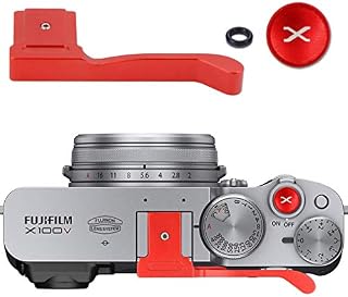 Metal Thumbs Up Grip Thumbs Up Grip Hand Grip Compatible with Fuji Fujifilm X100V (Red)