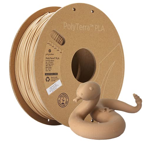 Image of Polymaker Matte PLA Filament Peanut 1.75mm 1kg 3D Printing Filament, PolyTerra 3D Printer PLA Filament