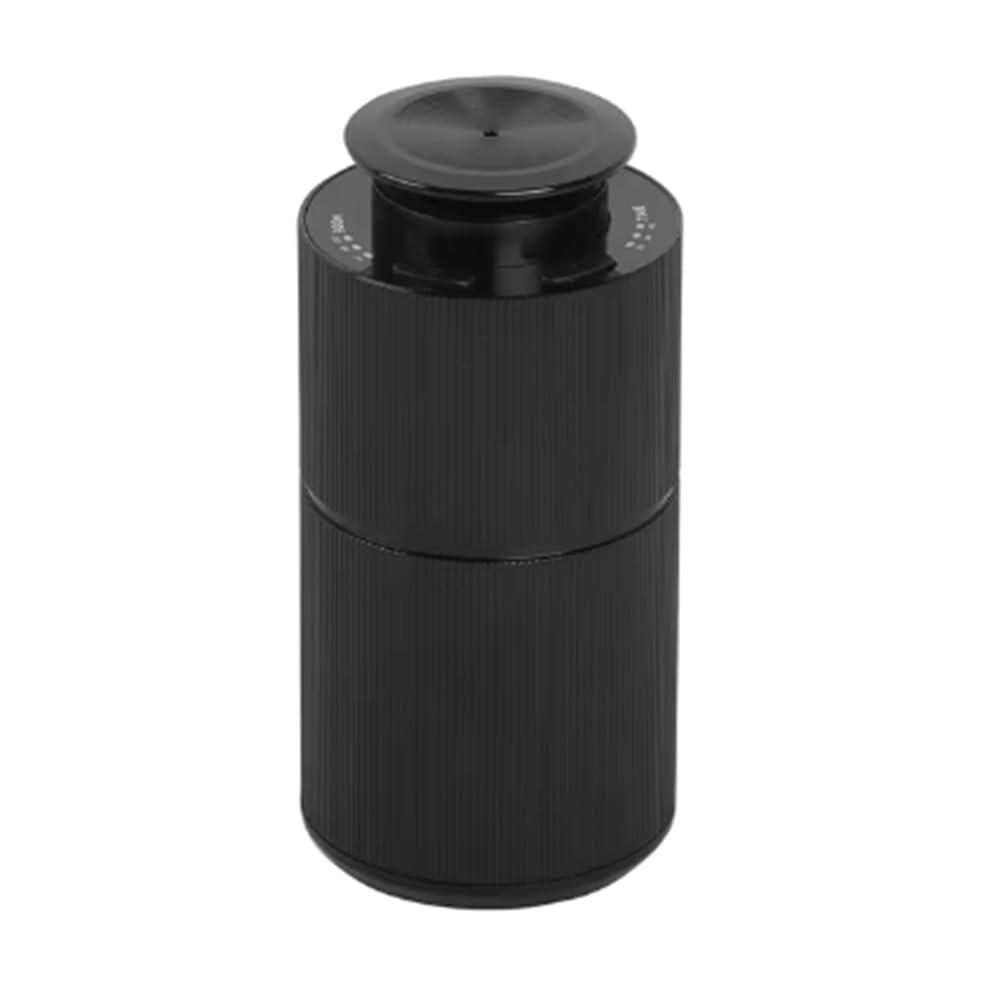 Diffusore silenzioso USB alimentato in lega di alluminio nero Pro