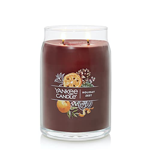 Yankee Candle Holiday Zest Scented, Signature 20oz Large Jar 2-Wick Candle, Over 60 Hours of Burn Time, Christmas | Holiday Candle - Image 3