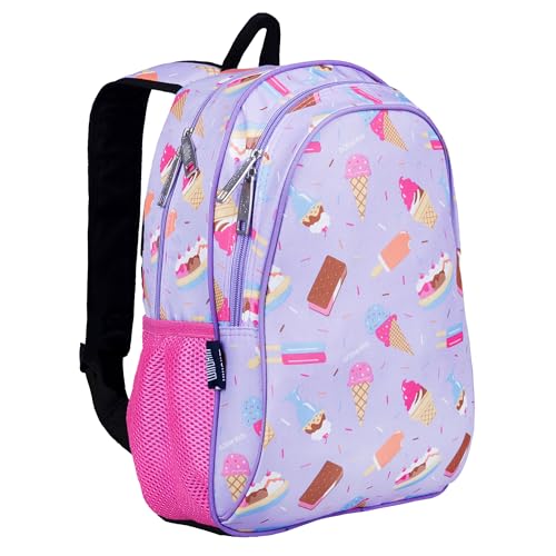 Image of Wildkin 15 Inch Backpack for Kids, Sweet Dreams | Ages 5-10, padded straps, side water bottle pocket - coordinates with matching Wildkin lunch boxes and water bottles