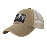 Trucker-Mütze mit Panda-Motiv im Wassernetz, Snapback, trendige Cowboy-Kappe für Sport und Kopfbedeckung, Natürlich, Einheitsgr��e