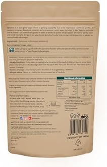 Neuherbs Spirulina Powder - 100g | Supports Energy, Immunity & Detox | Rich in Iron, Calcium, Potassium & Omega 3 6 9 | 100% Pure & Natural With No Artificial Additives