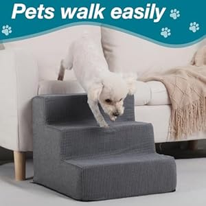   Dog-Stairs-for-Small-Dogs-Dog-Steps-for-Couch-and-Bed-Non-Slip-Bottom-Pet-Stairs-for-small-dogs-or-cats-Grey-3-Steps