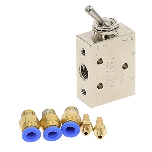 Vanne pneumatique TAC2-41V 5 voies à levier autobloquant avec silencieux - 5