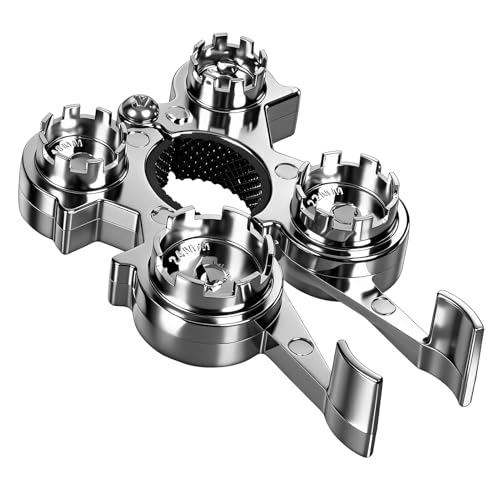 Upgraded 12-in-1 Metal Faucet Aerator Removal Tool，Heavy-Duty Removal Key for