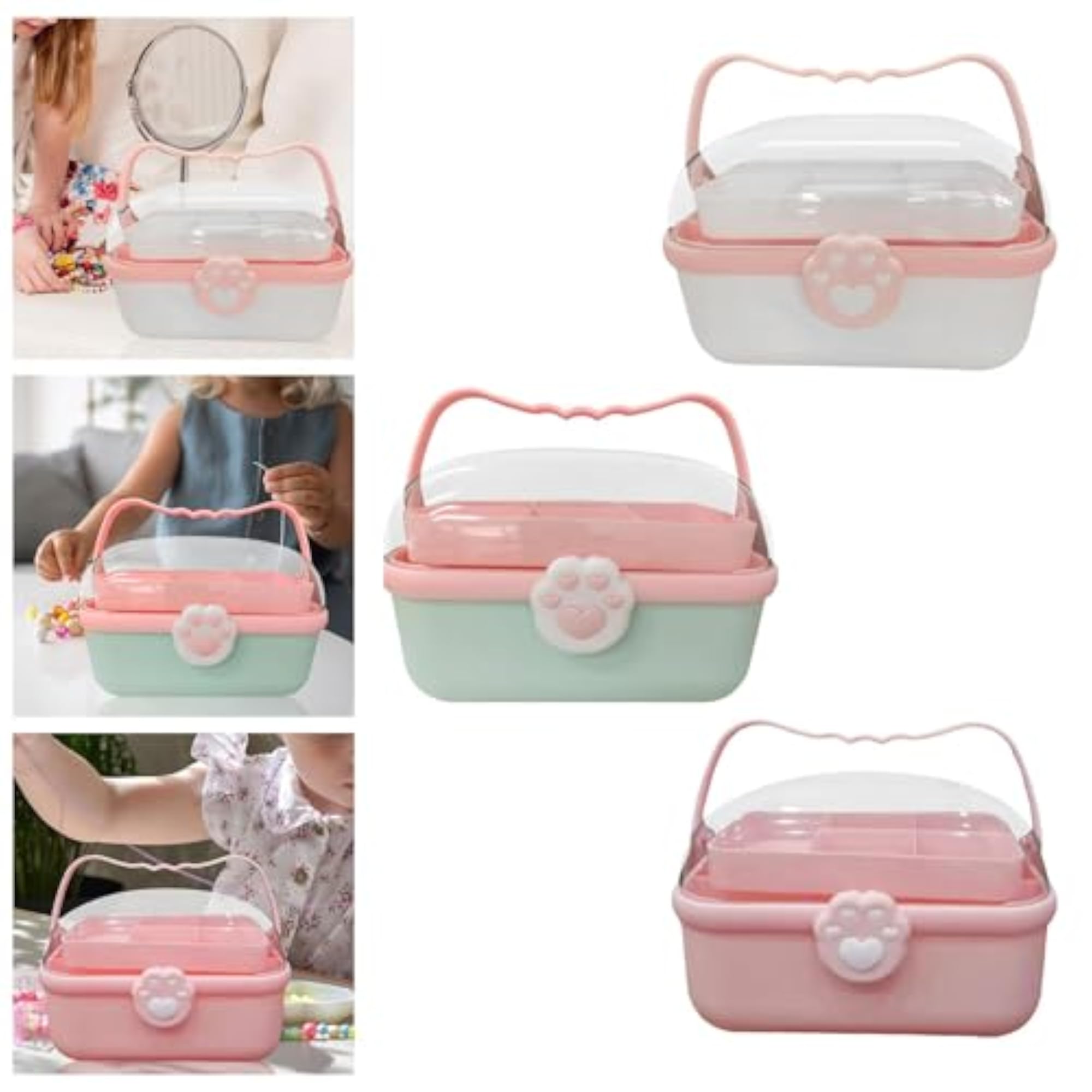 Cute Hair Accessories Organizer for Girls, Pink