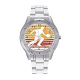 Orologio da uomo vintage Silhouette Bowling Business Watch Fashion in acciaio inox orologi da polso personalizzati per le donne