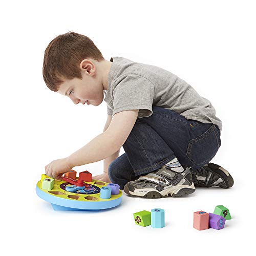 Melissa & Doug Wooden Shape Sorting Clock Educational Toy #TOP3