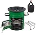Produktbild Raketenofen Outdoor, Rocket Stove mit Tragetasche, BBQ Rostfreiem Stahl Rakete Holzofen, Camping Campingkocher für Rucksackreisen, Wandern, Picknick, Winddicht Campinggrill, Verbesserte Brennkammer