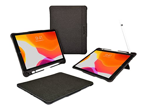 Folio ipad 10.2 Manchester II Port Designs etui protection noir avec support stylet integré