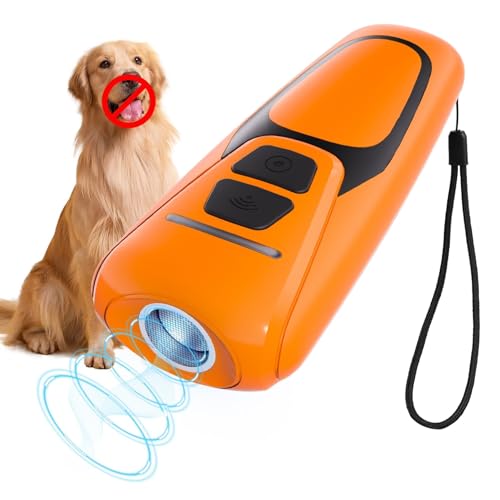 Honey Paws Anti-Bell-Gerät für Hunde, Ultraschall-Abschreckungsgerät gegen Hundebellen, Hunderindenstopper für Hunde, 15 m Reichweite, Wiederaufladbar Ultraschall-Bellstopper drinnen draußen