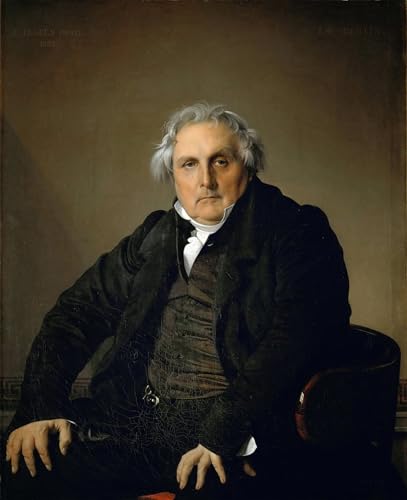 Affiche impression d'art portrait de Monsieur Bertin Jean Auguste Ingres 60x90cm