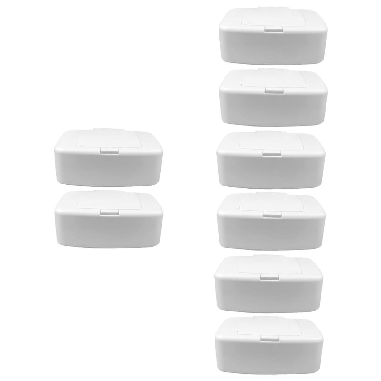 Alipis 8 Piezas Caja De Almacenamiento De Húmedas Envase Decorar Decoración para Bebé Estuche Infantiles Contenedor De Recargables Páginas