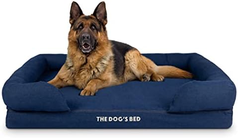 The Dogs Bed Orthopaedic Dog Bed Heritage Collection XL Blue/Red Waterproof Memory Foam Dog Bed