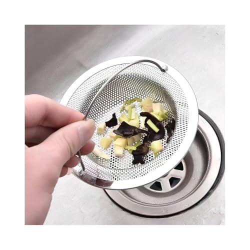 1 PCS évier Cuisine, Passoire évier Grille avec poignée, Acier Inoxydable Bonde pour Évier, Prévention du Blocage, Diamètre extérieur 11cm, diamètre...