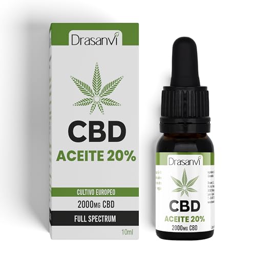 DRASANVI ACEITE CBD 20% - Espectro completo - Cultivo europeo - VEGANO - 10ml
