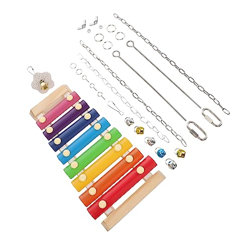 iplusmile オウムのフルーツフォーク 鳥かご用品 鳥のおもちゃ プラッカー 鳥の餌箱 鳥の細断おもちゃ 鶏フィーダー 鳥の餌入れ チキンフルーツ串 鳥野菜ホルダー 鶏のおもちゃ 鳥の実串 木製