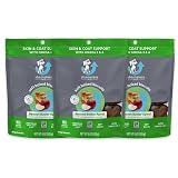 Shameless Pets Soft-Baked Dog Treats, Peanut Butter Apeel - Natural & Healthy Dog Chews for Skin & C
