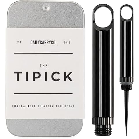 DAILYCARRYCO. TiPick Titanium Toothpick Cover