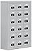 Salsbury Industries 19068-18ASC Cell Phone-6 Unit Surface Mounted-Resettable Combination Locks with 8-Inch Diameter Compartments, Aluminum