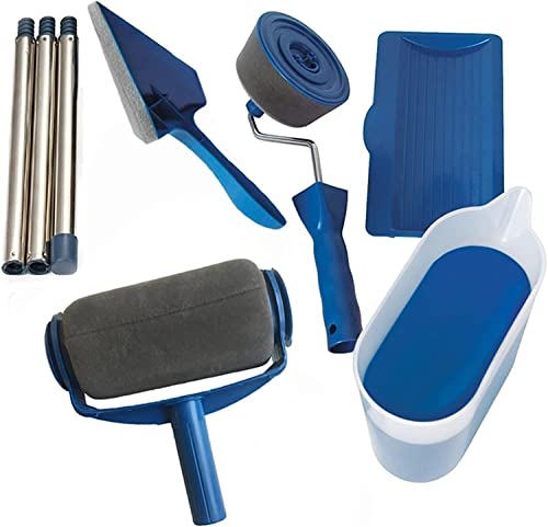 Rulli per pittura Rulli di verniciatura da 6 pezzi Multifunzionali Pazzo a pennello fai -da -te Sceszione vassoio for decorazione di pittura kit di ristrutturazione Kit di vernice e strumenti di pittu