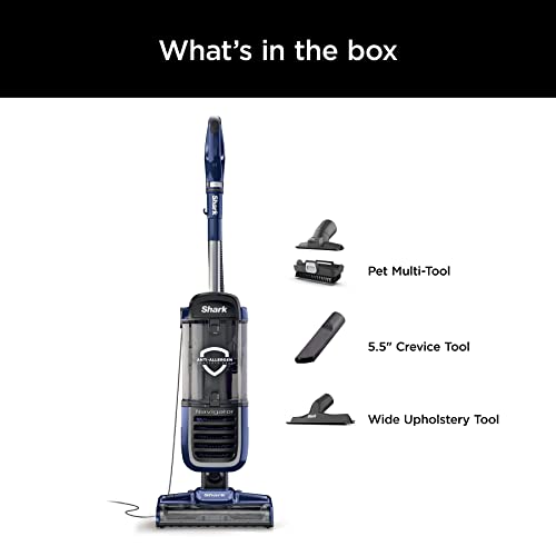 Shark NV151 Navigator Swivel Pro Complete Upright Vacuum with HEPA Filtration, Swivel Steering, Pet Power Brush, Crevice Tool & Upholstery Tool, for Pet Hair & Multi-Surface Cleaning, Navy by Shark - Image 6