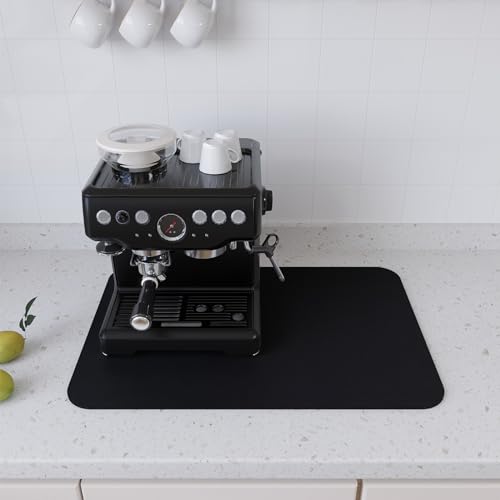 Xifeo BLACK-M Coffee Mat Black Large Dish Drying Mat thumb #4