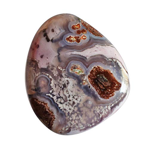 Agate naturelle violette aux vibrations apaisantes 24x20mm
