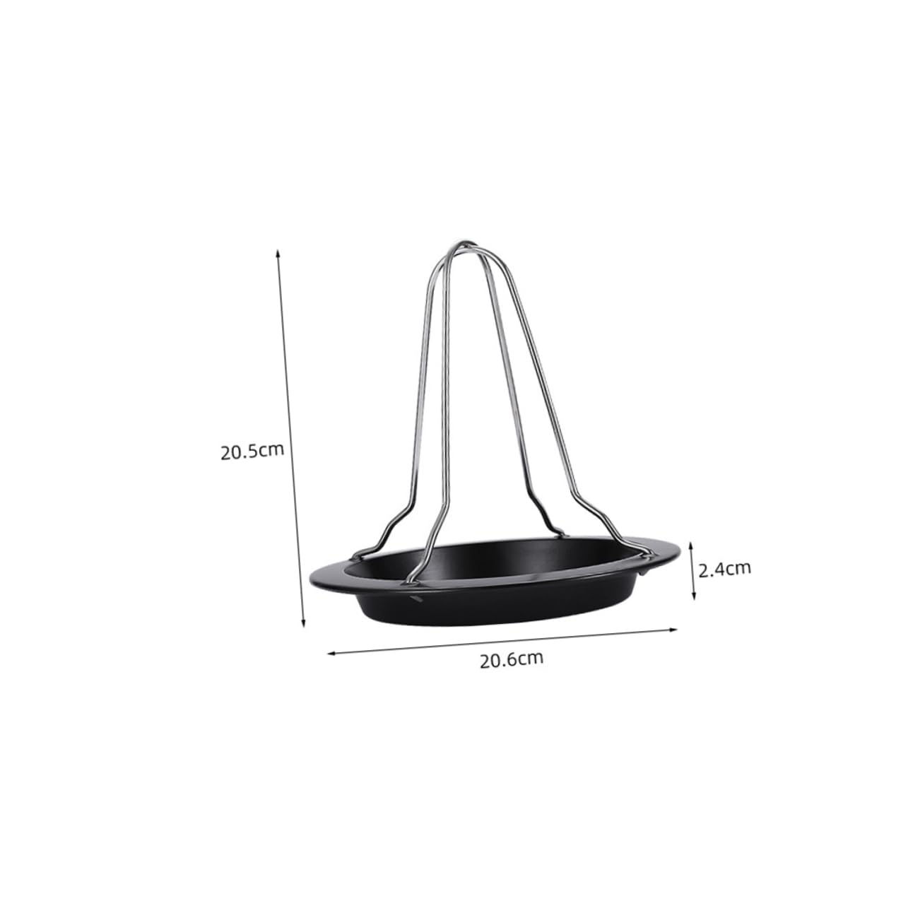 Cabilock Outdoor Chicken Roaster Rack Sturdy Stainless Steel Turkey Holder for Barbecue Grill Lightweight Easy to Carry for Outdoor Cooking