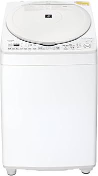 Amazon | シャープ タテ型 洗濯乾燥機 ES-TX8H-W 穴なし槽