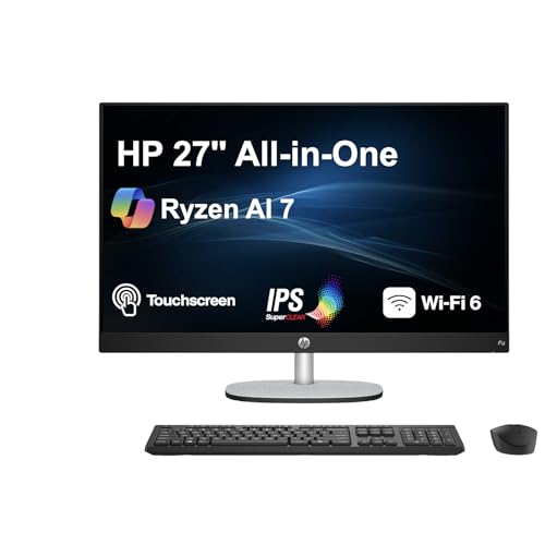 Image of HP 27 AI PC All-in-One 27 inch Touchscreen IPS FHD Display 252958-M2PCIEH3